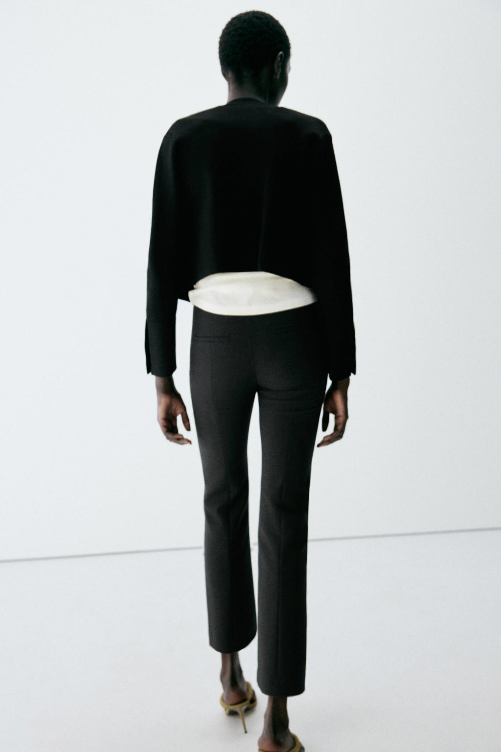 Mango flared broek - zwart