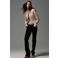 Mango jacquard napoleon jas met print - lichtroze