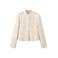 Mango jacquard jasje met print - beige