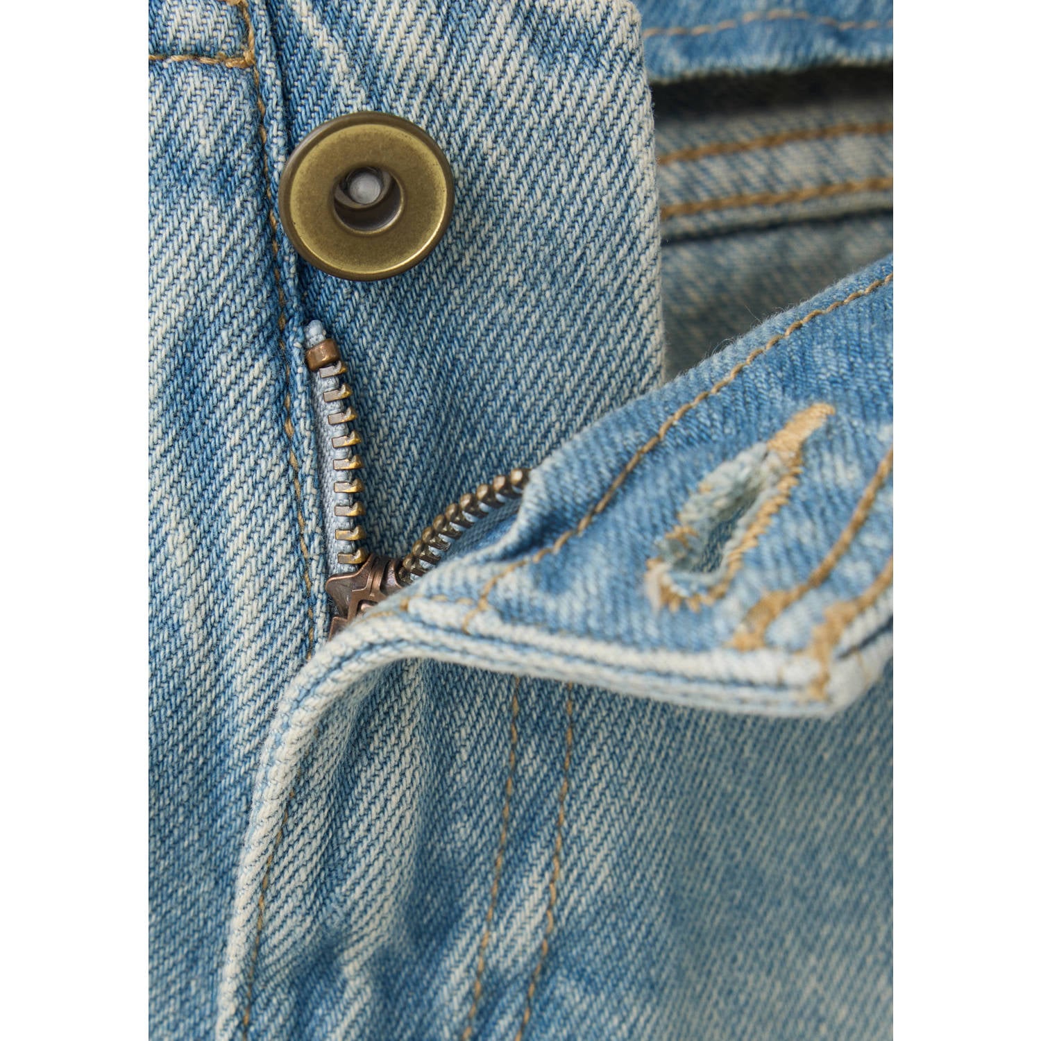 MANGO TEEN wide leg jeans lichtblauw
