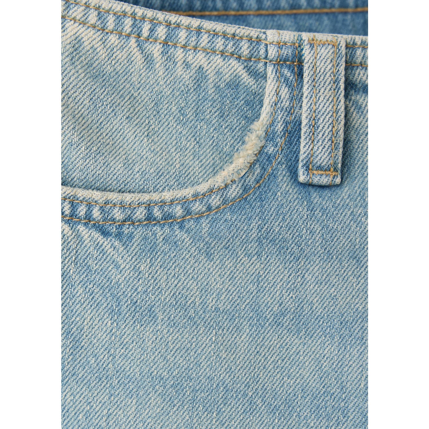 MANGO TEEN wide leg jeans lichtblauw