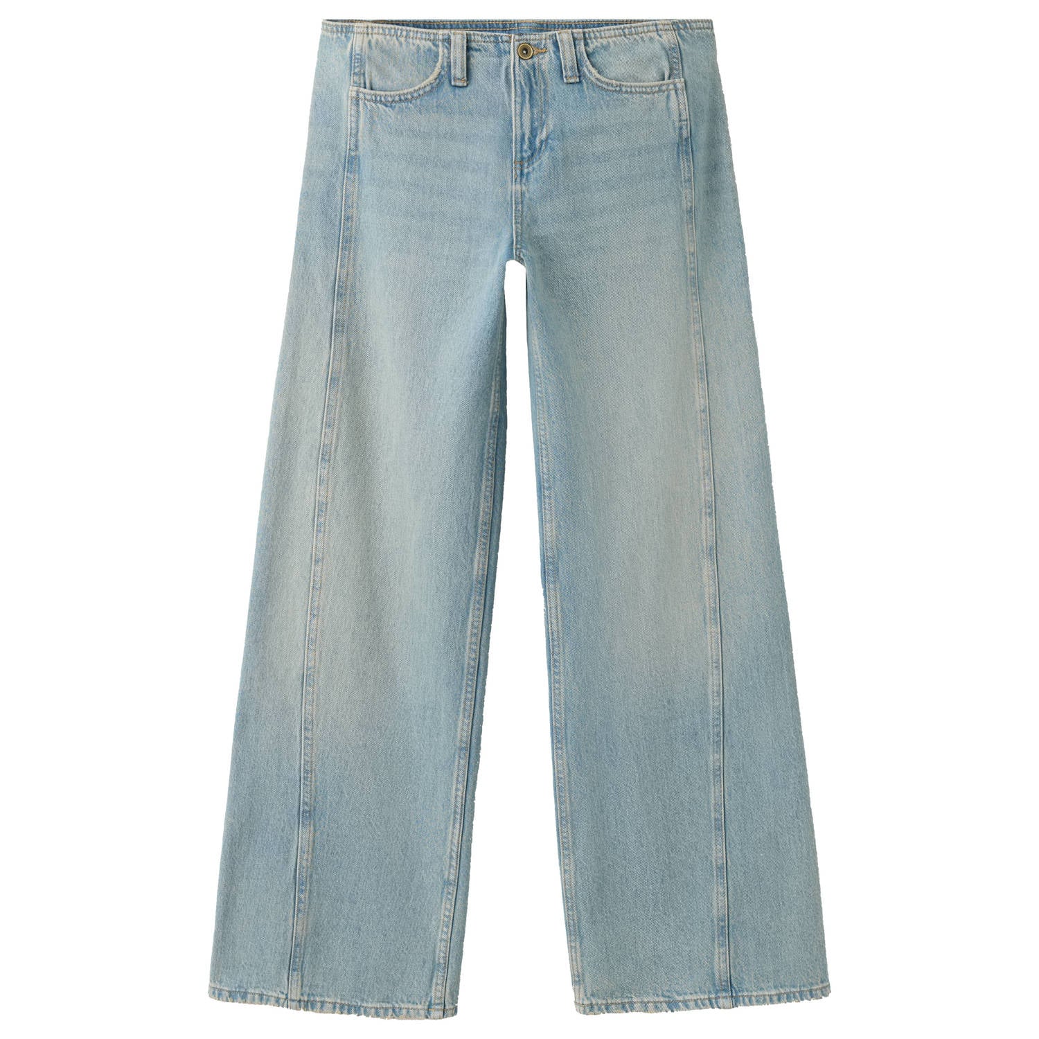 MANGO TEEN wide leg jeans lichtblauw