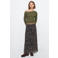 MANGO TEEN one shoulder gebreide top - olijfgroen