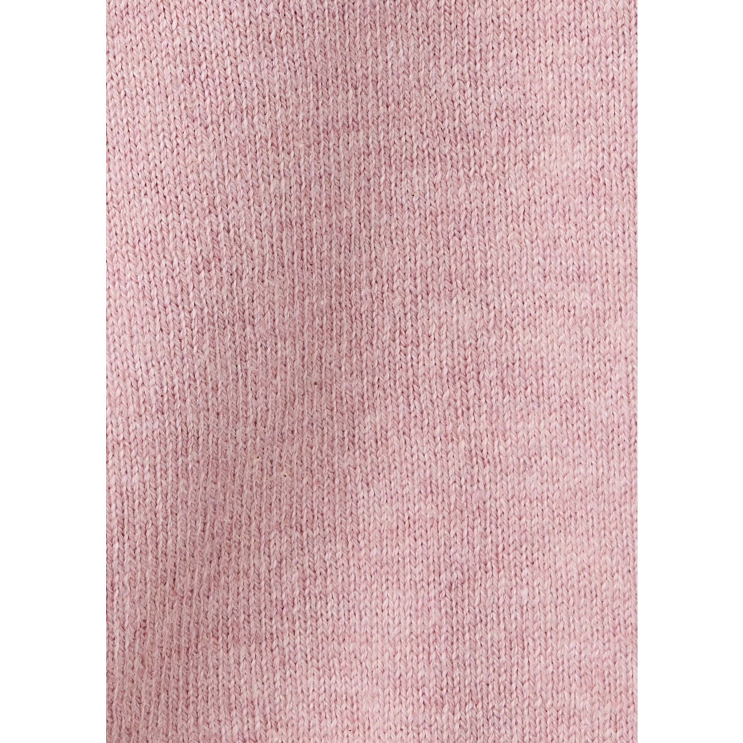 Mango Kids katoenen gebreide trui met ruches roze