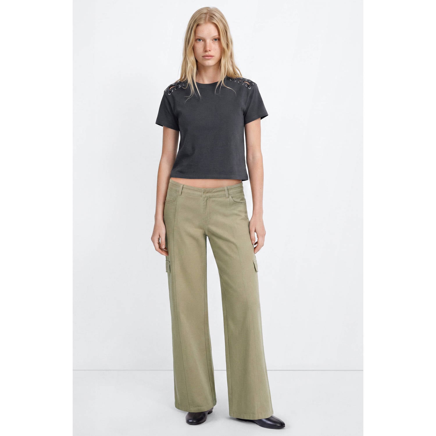 MANGO TEEN T-shirt antraciet