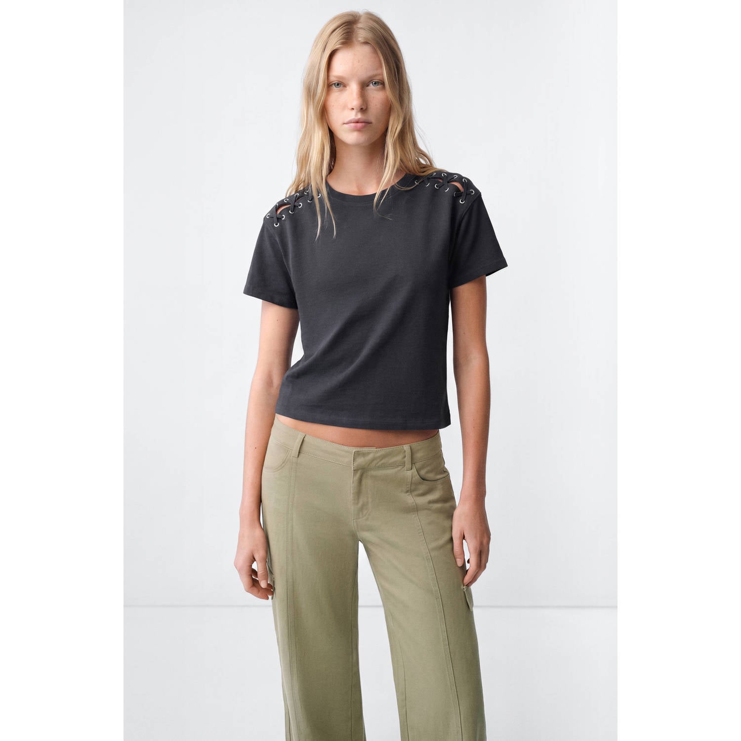 MANGO TEEN T-shirt antraciet