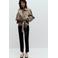 Mango geruite trenchcoat met ceintuur - beige