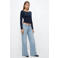 MANGO TEEN longsleeve met studs - marineblauw