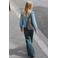 MANGO TEEN blousetop met ruches - blauw