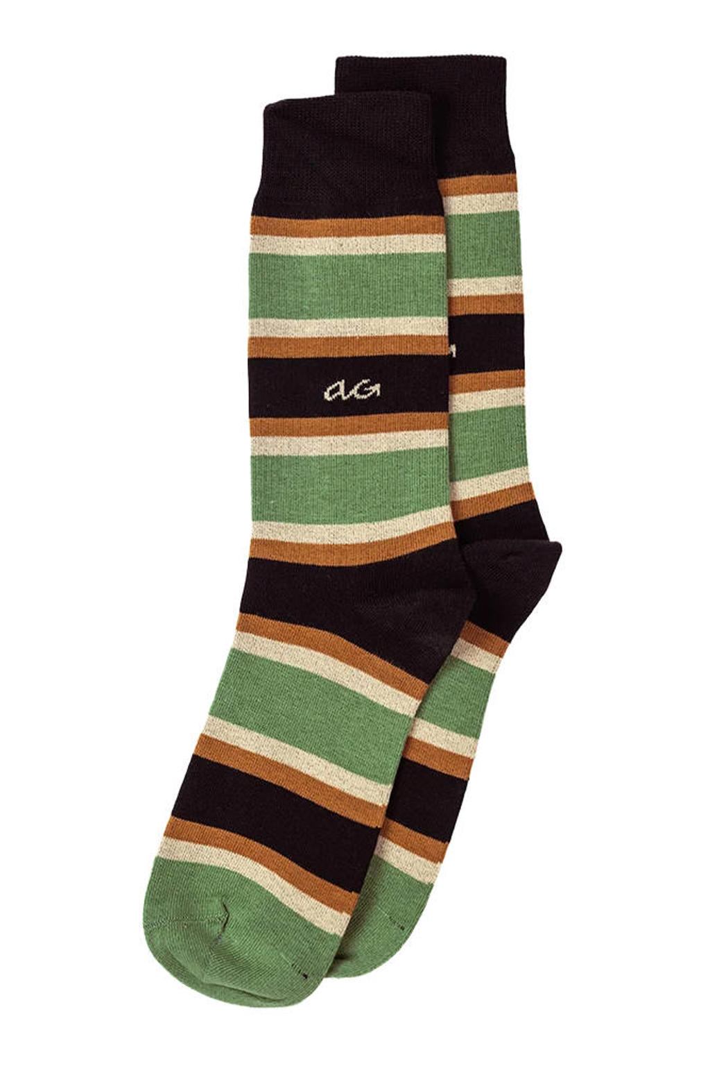 Alfredo Gonzales sokken Big Stripes groen