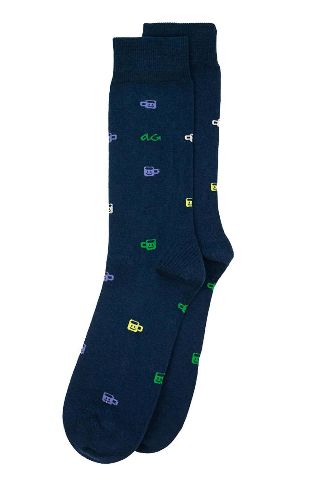Alfredo Gonzales sokken Coffee donkerblauw