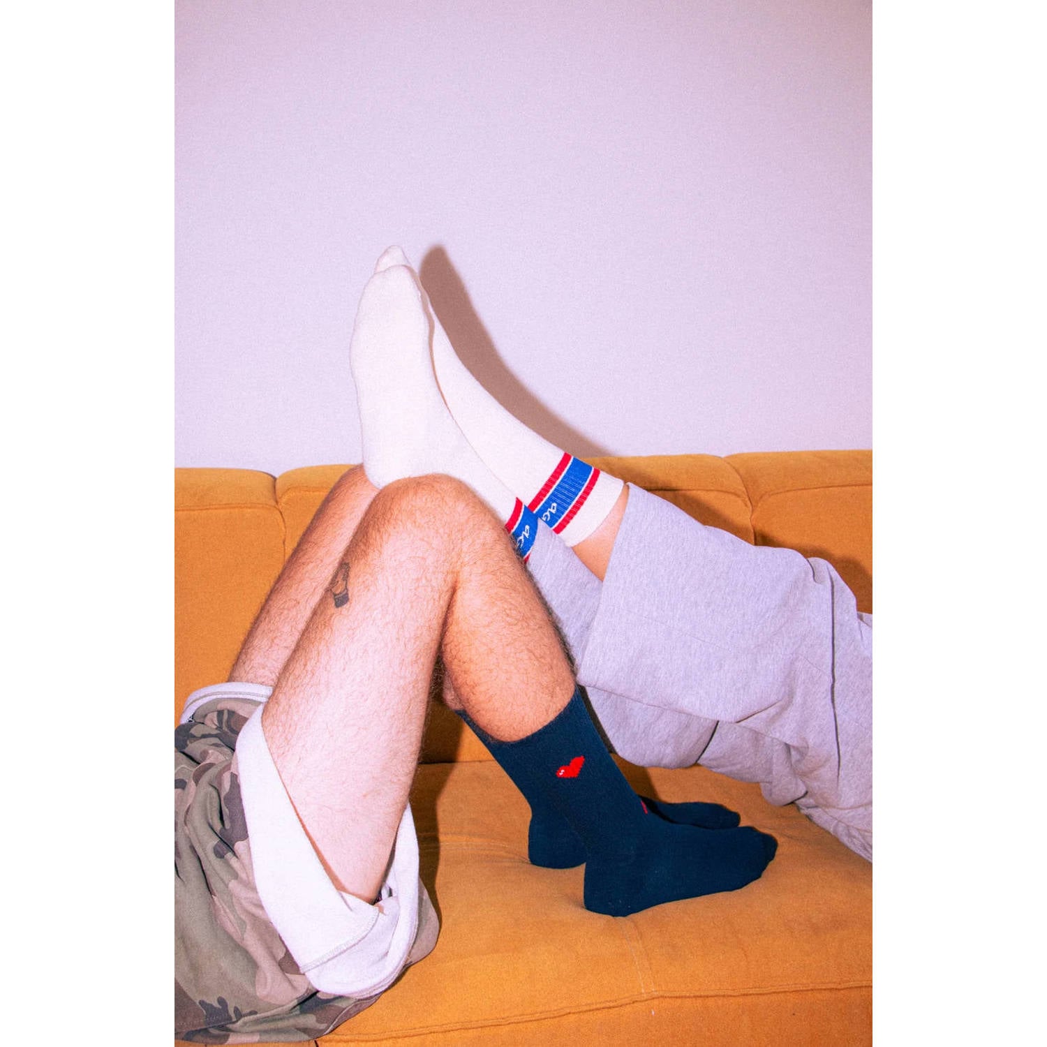 Alfredo Gonzales sokken Athletic Stripes donkerblauw