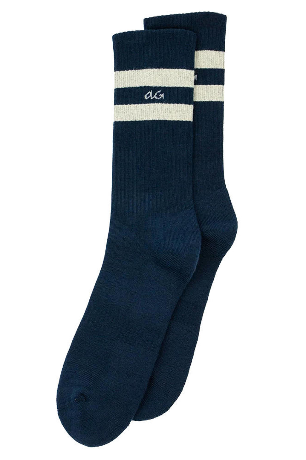 Alfredo Gonzales sokken Athletic Stripes donkerblauw