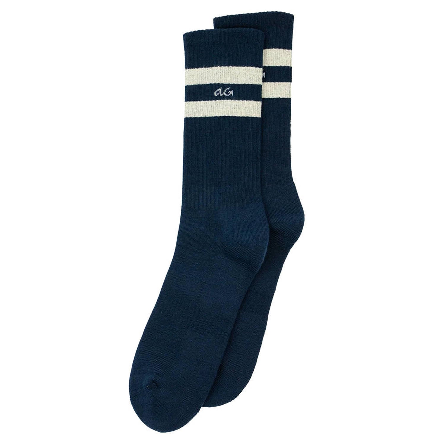 Alfredo Gonzales sokken Athletic Stripes donkerblauw