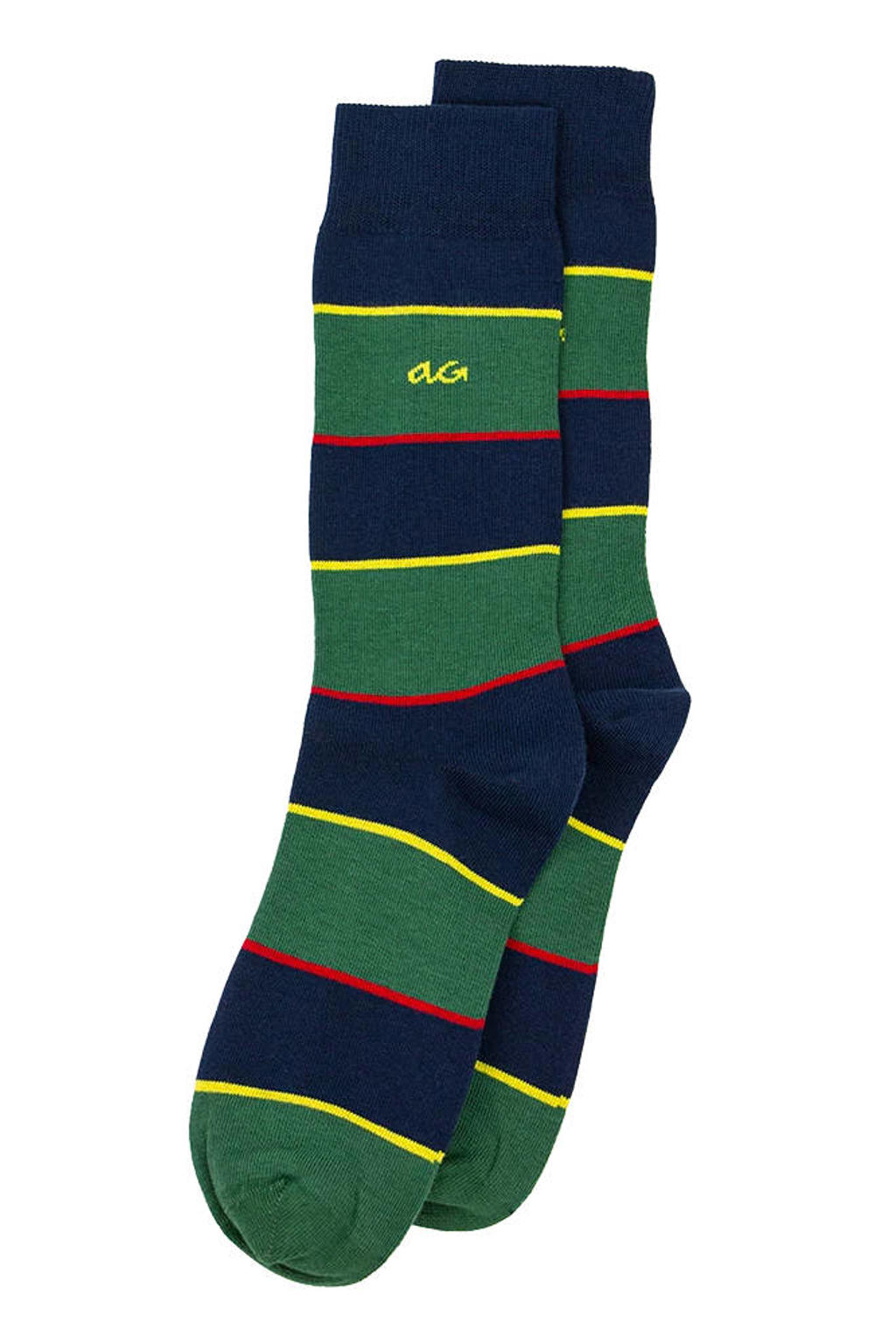 Alfredo Gonzales sokken Varsity Stripes donkerblauw/groen