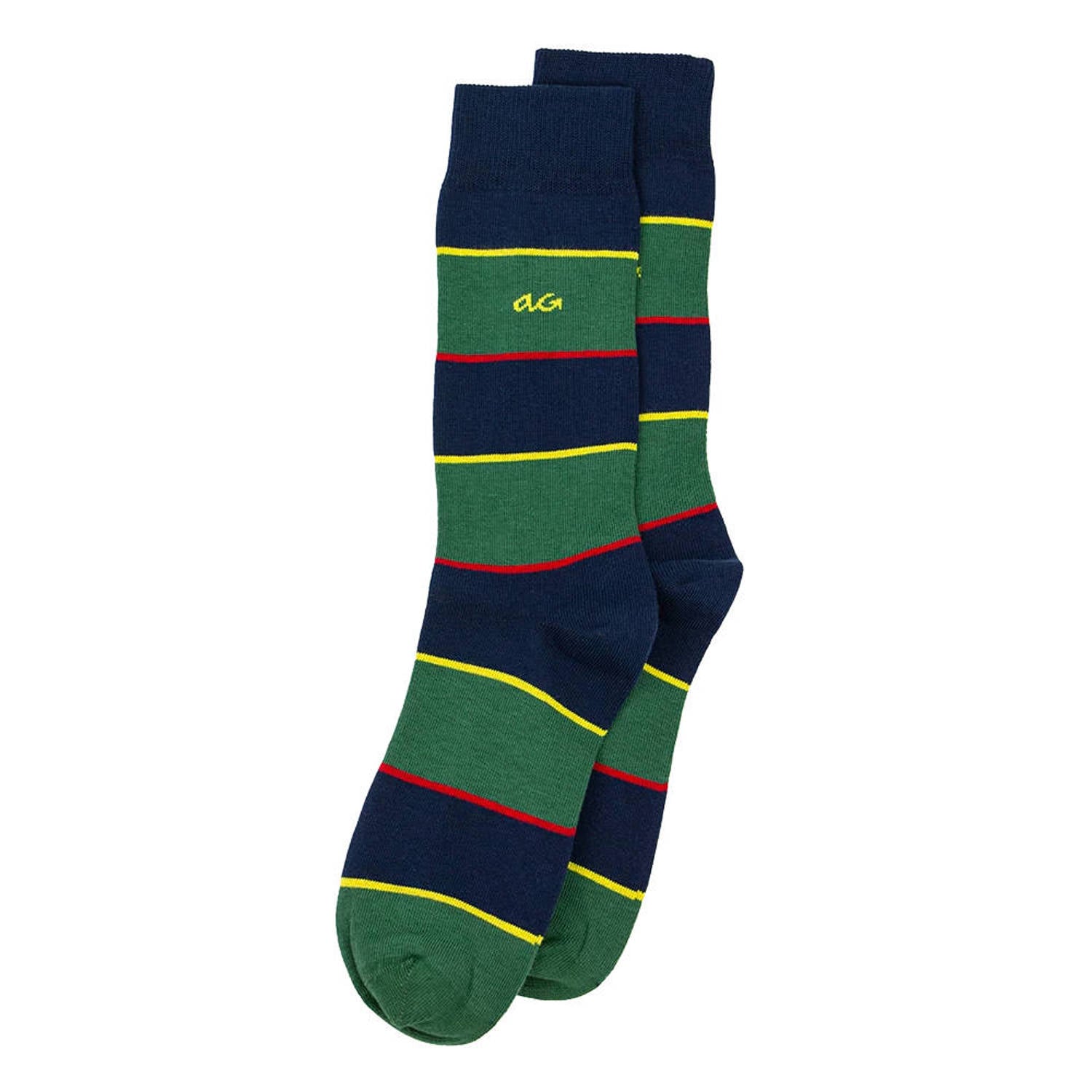 Alfredo Gonzales sokken Varsity Stripes donkerblauw groen