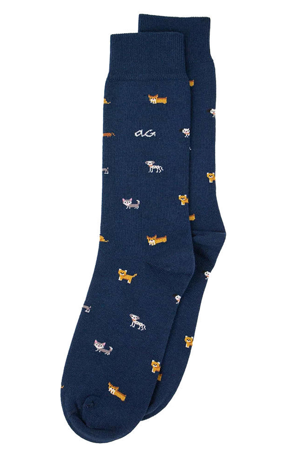 Alfredo Gonzales sokken Doggies donkerblauw