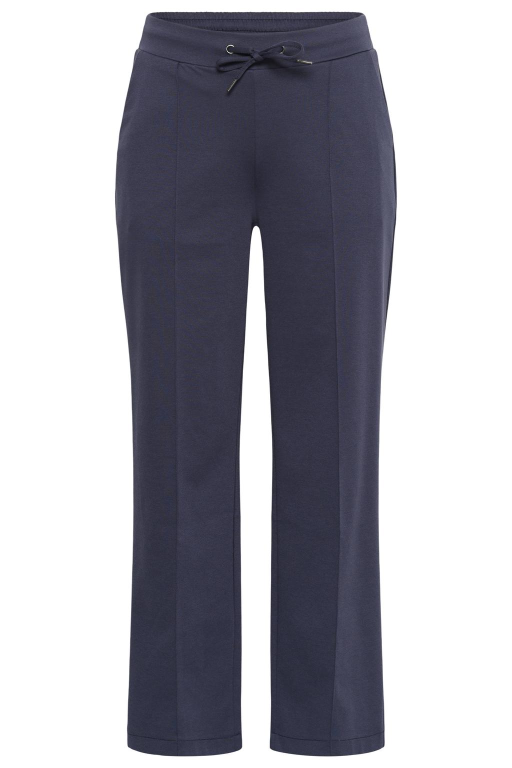 Kaffe Curve Plus Size high waist wide leg broek - grijs