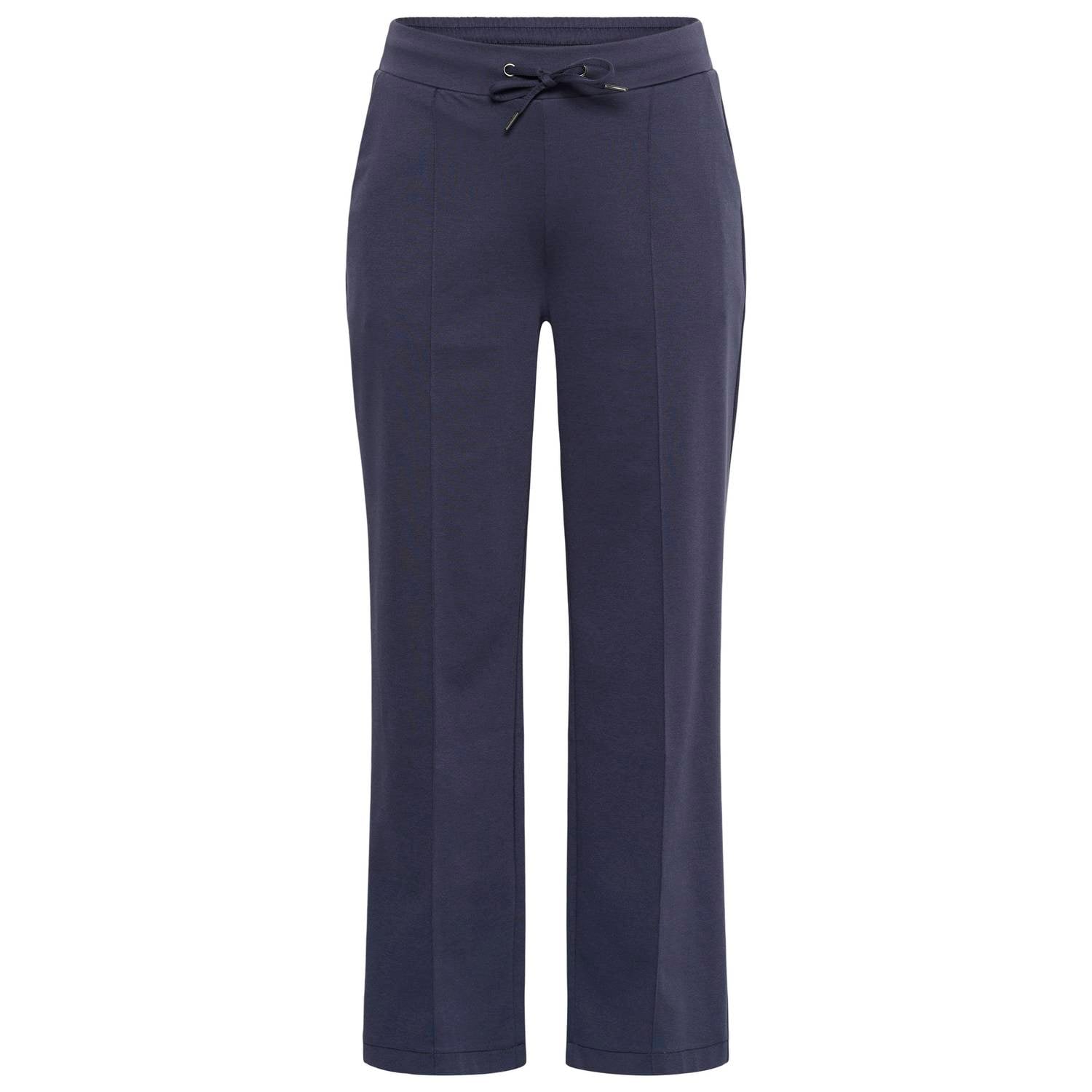 Kaffe Curve Plus Size high waist wide leg broek grijs