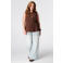 MS Mode gilet met ceintuur, Plus Size - bruin