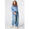 MS Mode gestreepte blouse Plus Size - blauw