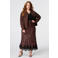 MS Mode midi rok Plus Size met panterprint - bruin