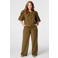 MS Mode wide leg broek Plus Size - olijfgroen