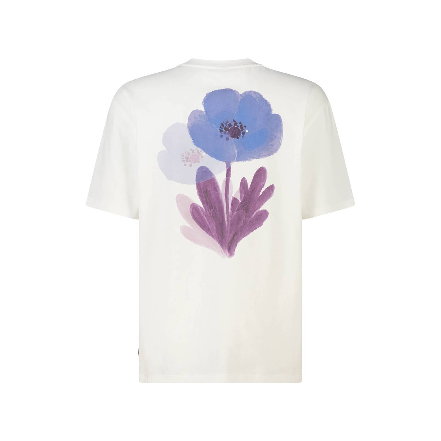 America Today relaxed fit T-shirt met backprint ecru