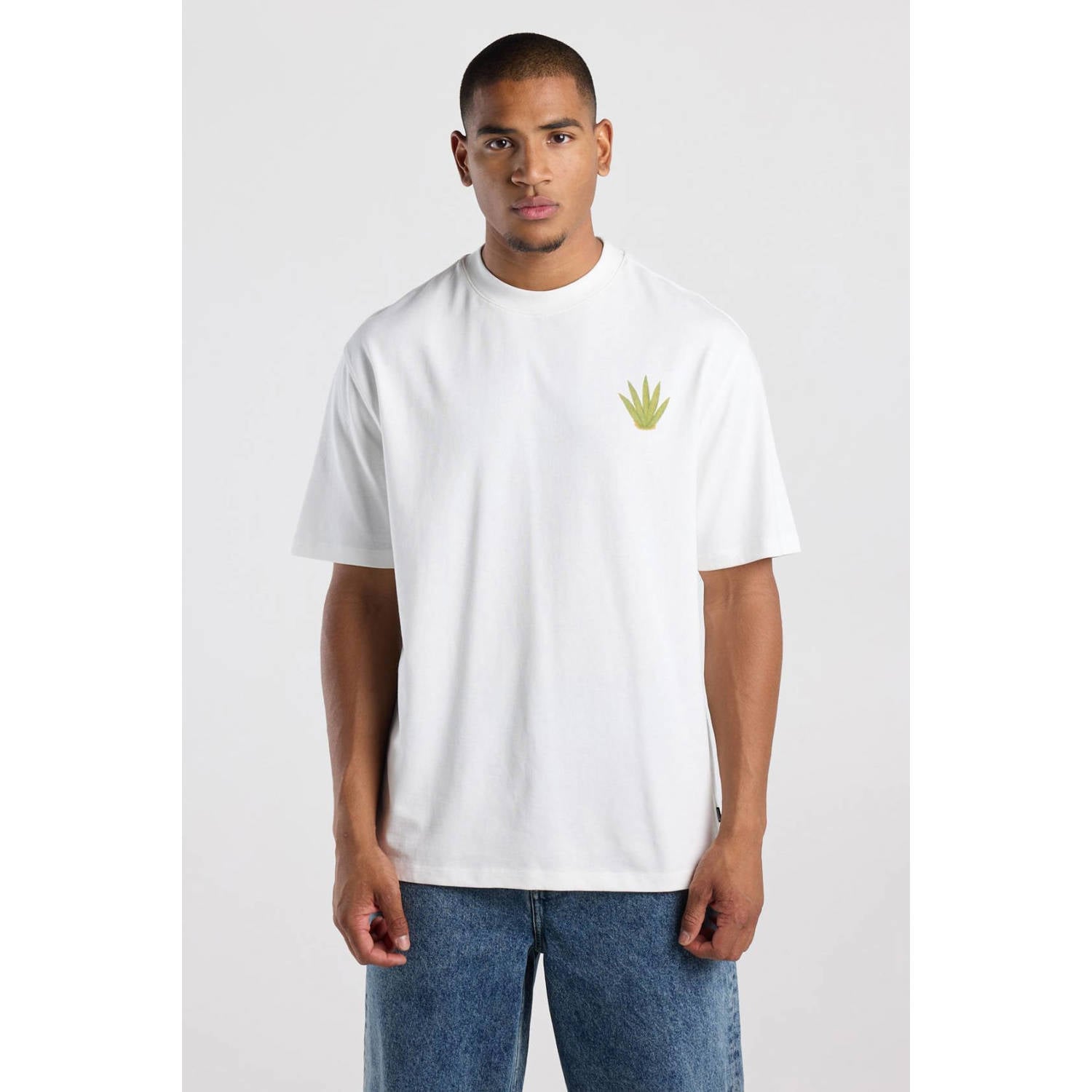 America Today relaxed fit T-shirt met backprint chalk