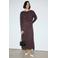 Mango geruite midi jurk - bruin