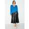 Mango imitatieleren midi rok - zwart