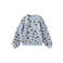 Mango Kids gebreide trui met print en wol - lichtblauw