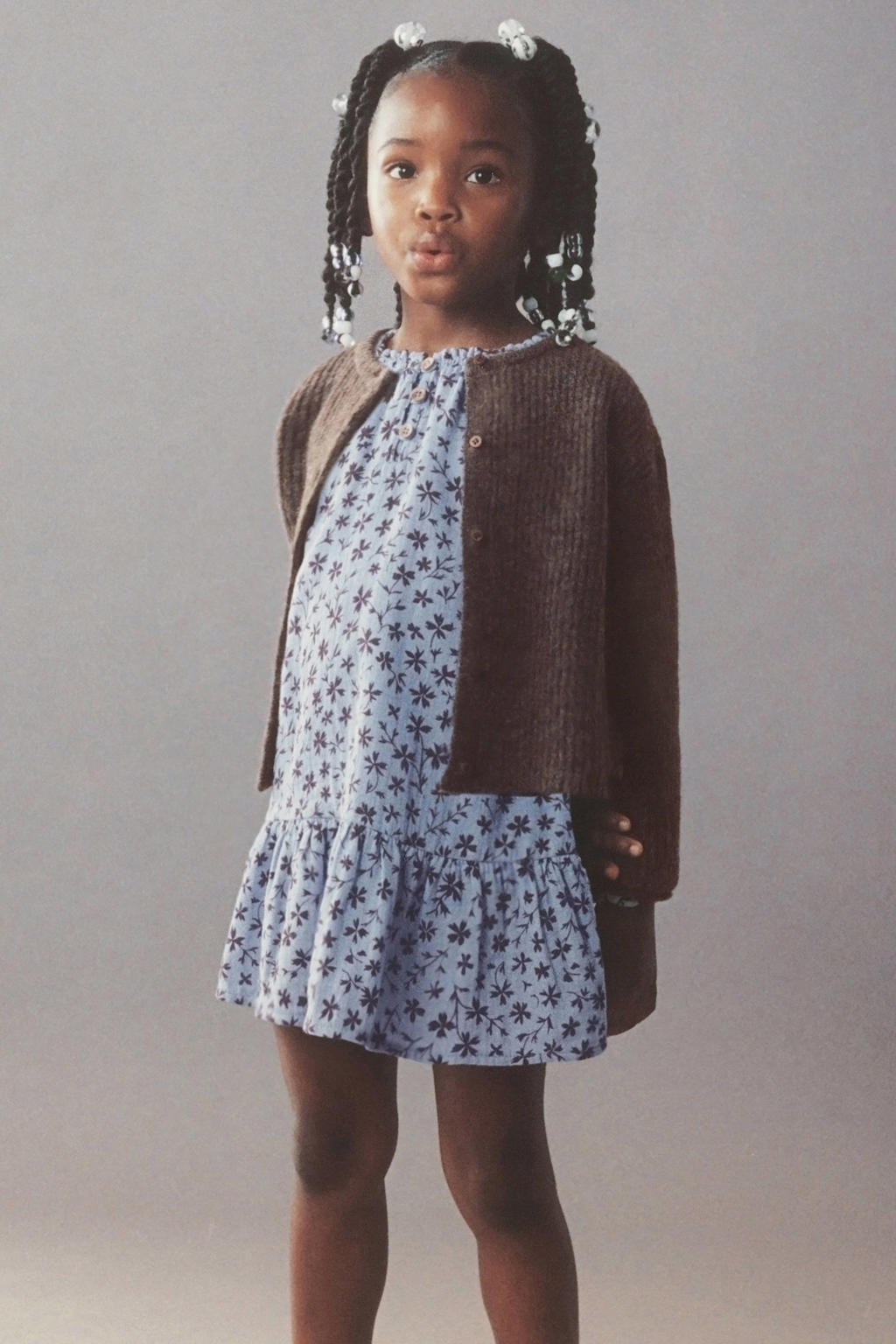 Mango Kids gebreide vest - bruin