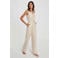 Morgan geruite jumpsuit - zand