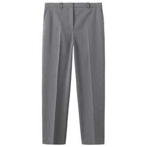 slim fit geruite broek - blauw