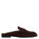 Sacha suède slippers - donkerbruin