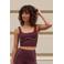 The Lola Club sporttop Alma light support - donkerrood
