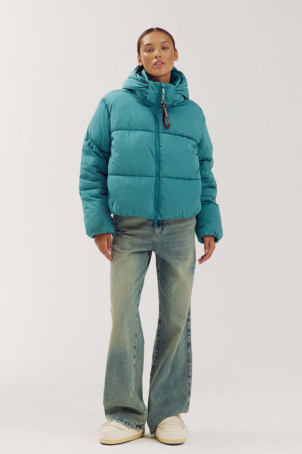 HARPER & YVE quilted pufferjas - blauw