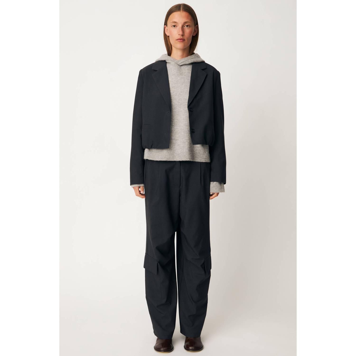 Modström cropped blazer zwart