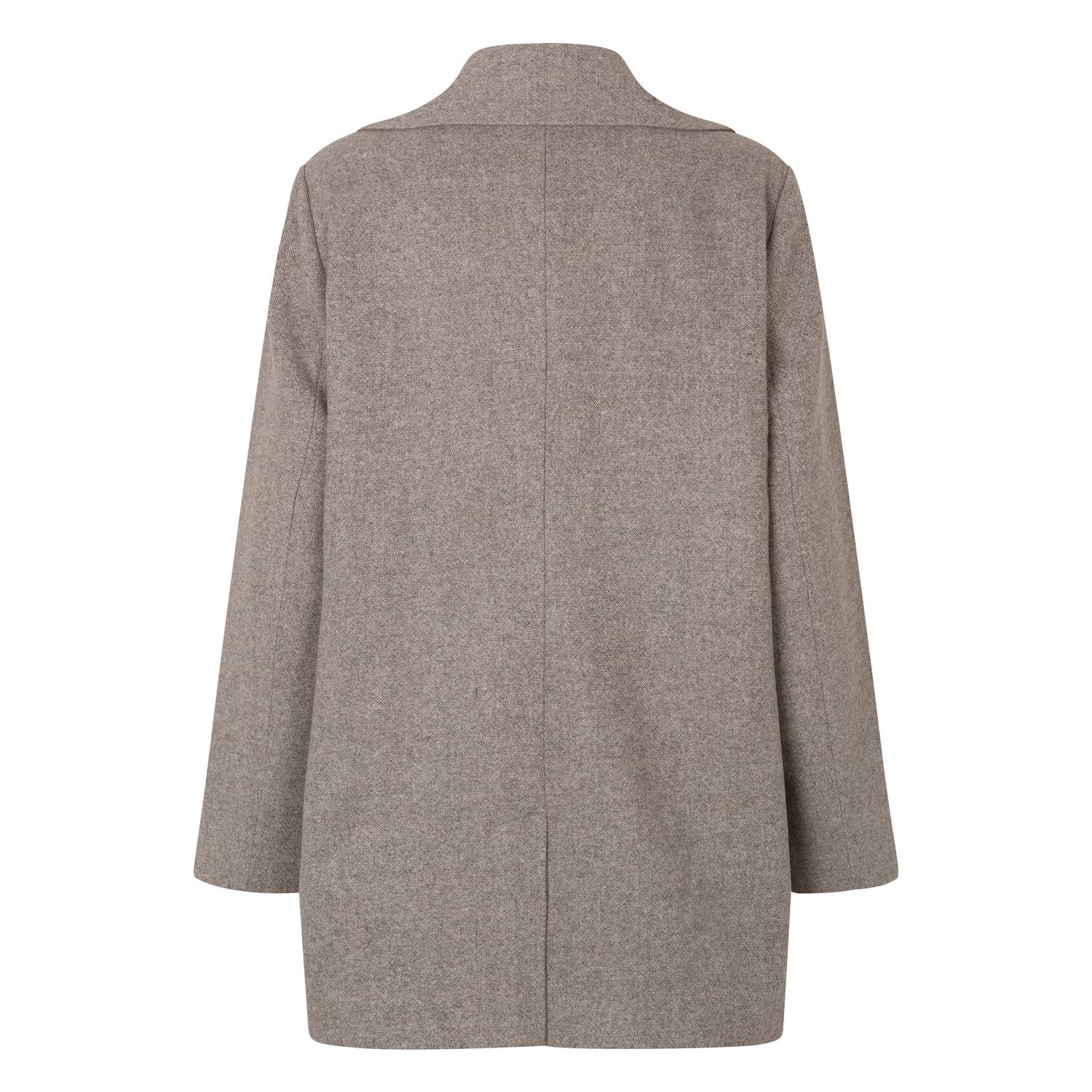 Modström oversized blazer met wol beige