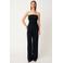 Modström wide leg broek met plooien - zwart