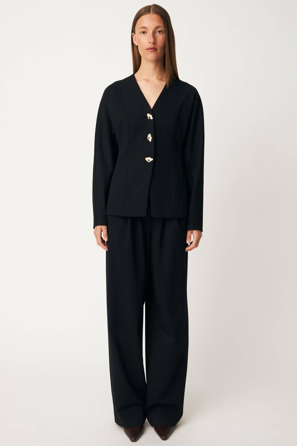 Modström getailleerde blazer - zwart