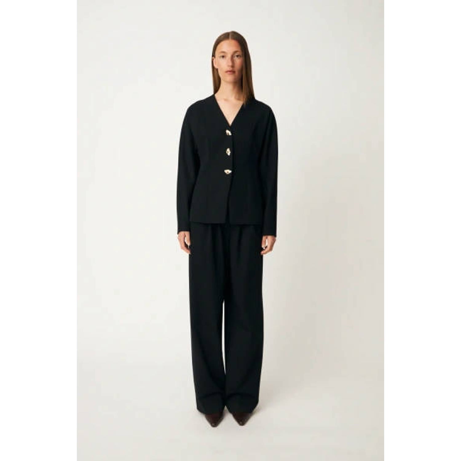 Modström getailleerde blazer zwart