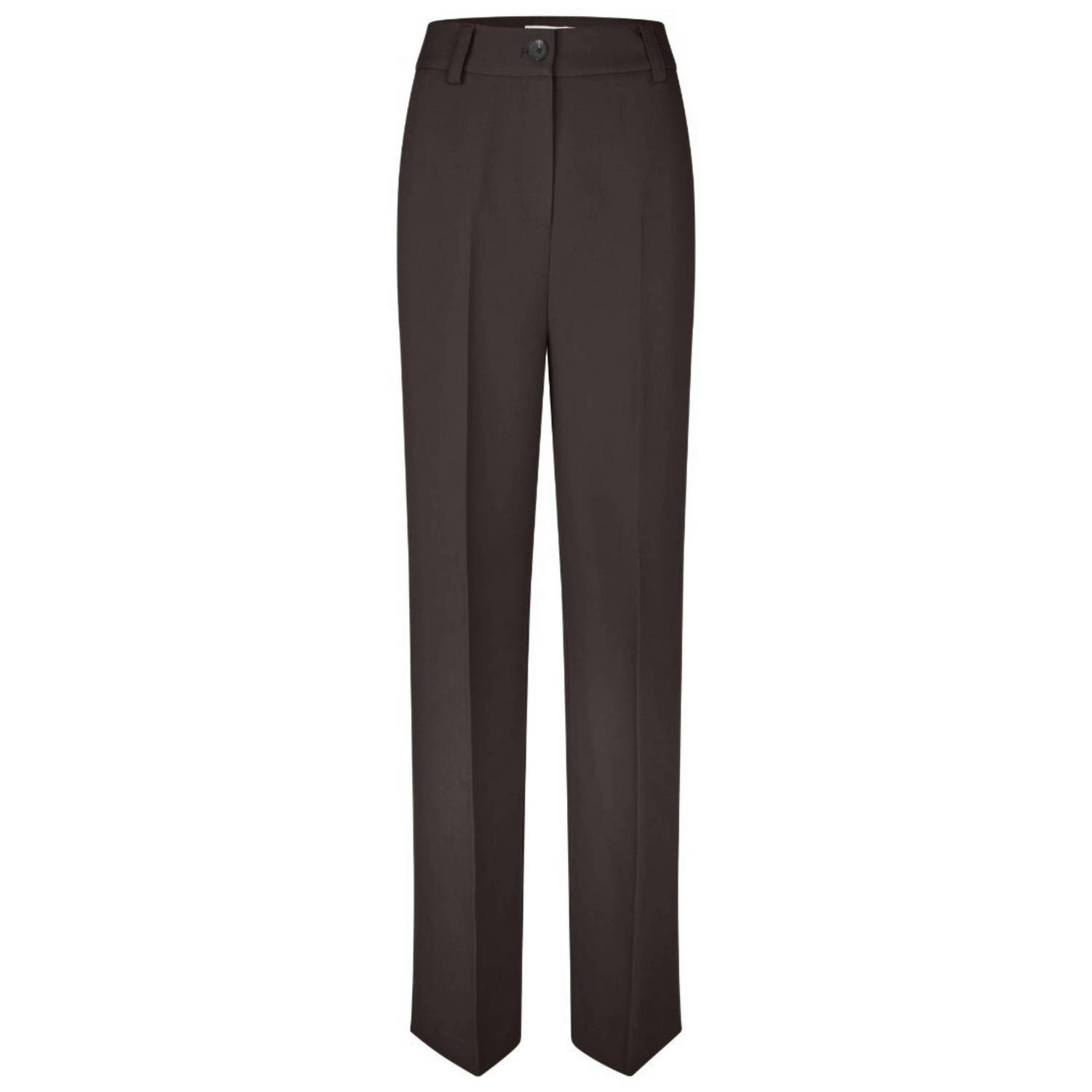 Modström straight leg broek donkerbruin