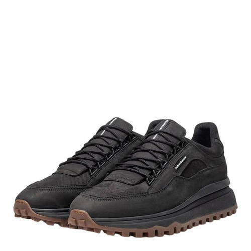 Floris van Bommel De Gripper 03.07 leren sneakers zwart