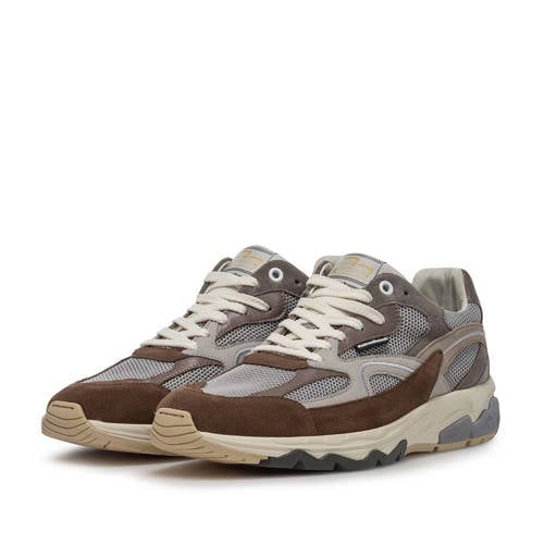 Floris van Bommel De Rezer 01.18 suède sneakers bruin