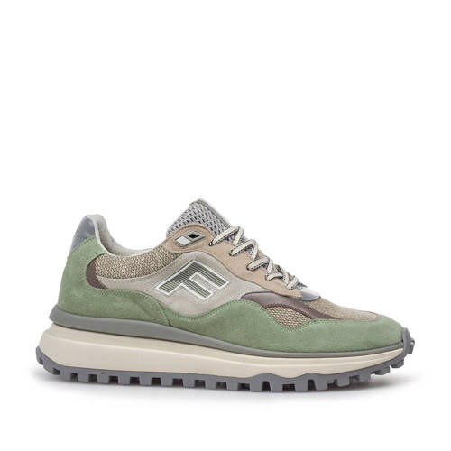 Floris van Bommel De Gripper 01.15 textiel sneakers lichtgroen