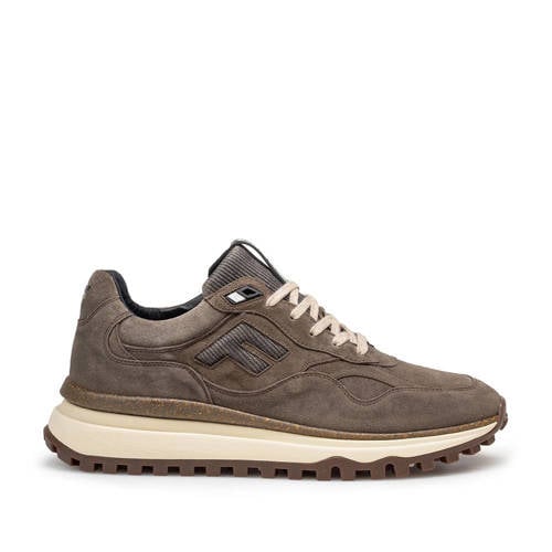 Floris van Bommel De Gripper 01.42 suède sneakers donkerbruin – donker bruin