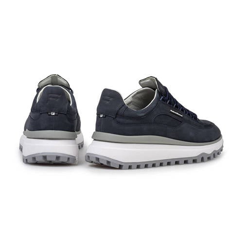 Floris van Bommel De Gripper 03.05 leren sneakers donkerblauw