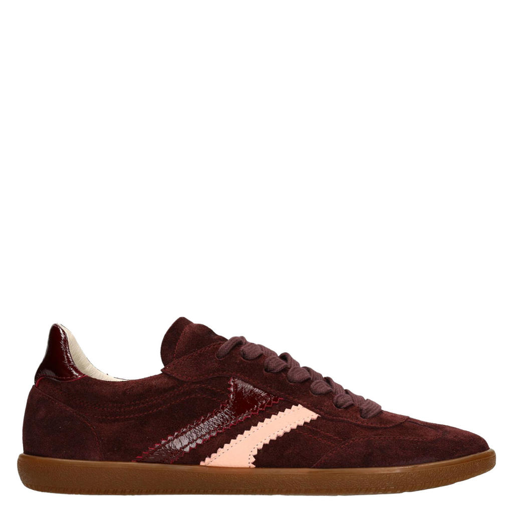 Manfield suède sneakers - aubergine